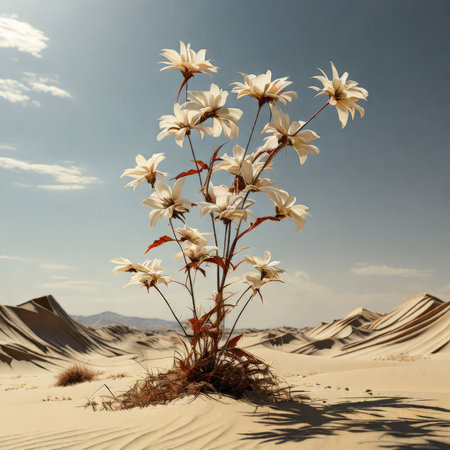 beautiful view of the desertの素材