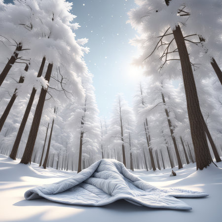 Silent Snowy Forest Captivating Beauty of Winter Tranquil Enclaveの素材