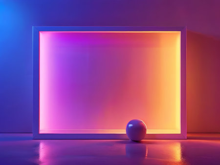 Vibrant Ambiance An Abstract Artistic Representation of Light, Color, and Reflectionの素材