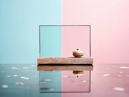 Minimalist Color Contrast A Transparent Reflection of Abstract Harmonyの素材