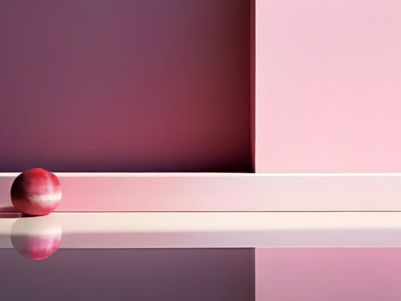 Abstract Reflections A Monochromatic Minimalist Artwork Capturing Color Contrast and Balanceの素材