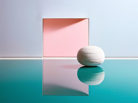 Reflections and Shadows A Study in Colors and Shapesの素材