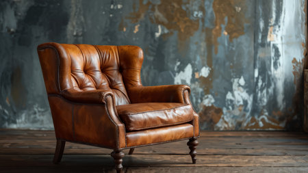 Comfortable Tradition A Traditional Armchair in a Contemporary Urban Setting - An Interpretation of Luxury and Tranquility in New York City Downtown Areaの素材