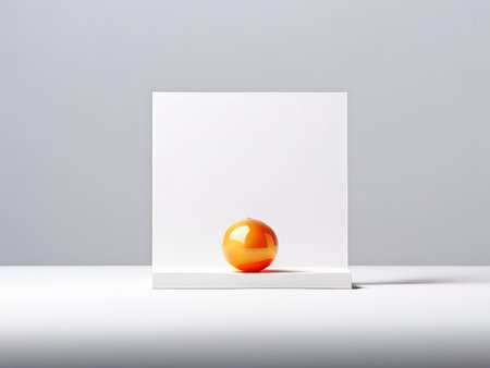 Minimalist Ambience A Sole Sphere Gazing into Negative Space Amidst Grayscale Harmonyの素材