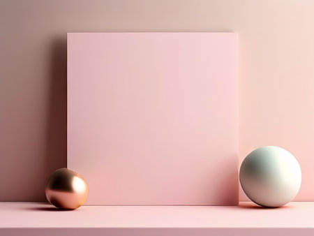 Minimalist Minimalism A Symphony of Symmetry and Soft Pastels - Capturing Modern Elegance Through Balanced Design Elementsの素材