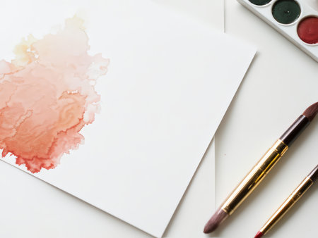 Hand-Mixed Palette Blending Techniques An Unconventional Watercolor Paintingの素材