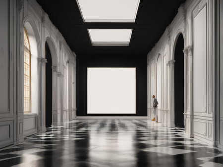 Silent Spectacle An Intimate Portrait in Black and White Amidst Glowing Skiesの素材