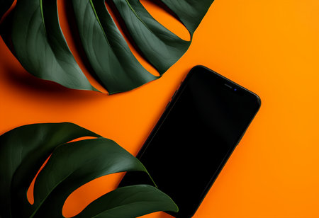 Monstera Oasis A Modern Composition of Sustainability in Technological Designの素材