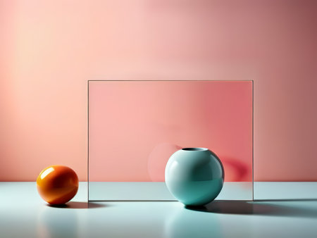 An Optical Illusion Paradox Exploring Reflections, Refractions, and Their Impact on Perceptionの素材