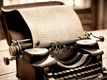 Vintage SEBEL Typewriter A Timeless Classic in Actionの素材