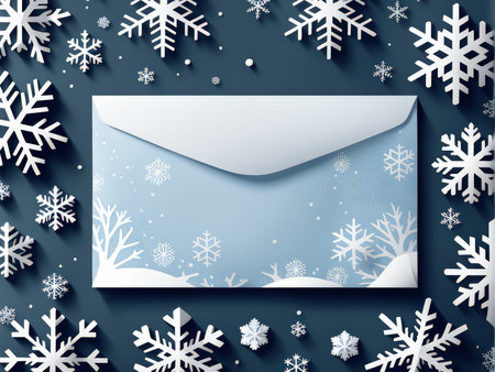 Snowy Wonderland A Glittering Snowflake Enveloped in White Blissの素材