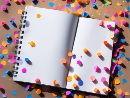 Creative Celebration A Spiral Notebook Journey Through Artistic Endeavorsの素材