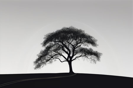 Nature Pulse An Oak Resilience Against Time - A Symbolic Journey Through Circularity and Growthの素材