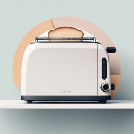 Sandieg Kitchen Appliance Line Bringing Functionality and Style Together with Modern Toaster Admired for Its Elegant Design and Practical Featuresの素材
