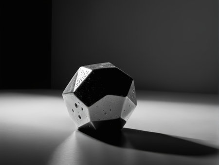 Monochromatic Modernism Exploring Shadows and Reflections Through Geometric Artの素材