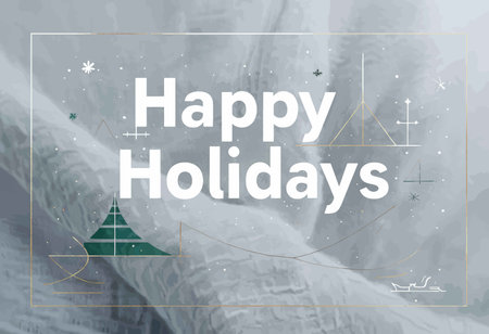 Seasonal Serenity: A Festive Greenery Glitter Holiday Card Designの素材