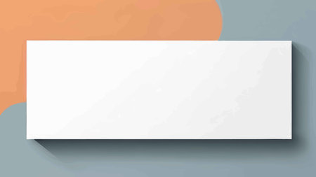 Abstract Rectangle Composition: Peach Gradient and Muted Blue Background with Shadowed Shadowsの素材