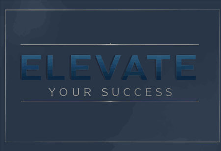 Empowering Success: A Sophisticated Banner Promoting Personal Development and Career Growth - Elevate Your Journey to Excellenceの素材