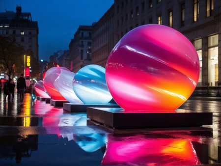 Radiant Swirls: A Dynamic Abstract Design Illustrating Technological Innovation and Futuristic Ambitionの素材