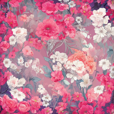 Softly Blurred Petals: A Delicate Floral Arrangement Evoking Nature's Beauty and Romanceの素材