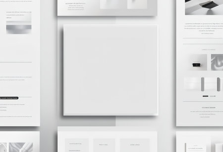 Professional Online Portfolio Mockup: A Minimalist Design for Graphic Designers, Web Developers, Branding Agencies, and Digital Marketersの素材