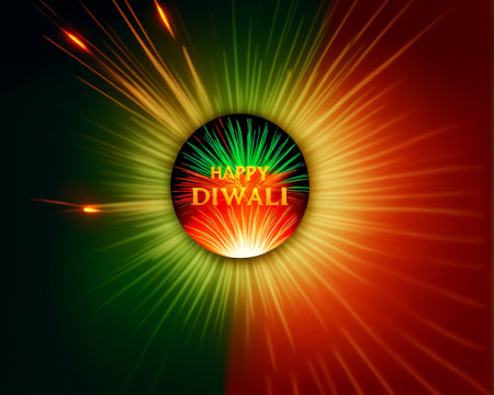 Happy Diwali festival of lights celebration background. Vector illustration.の素材