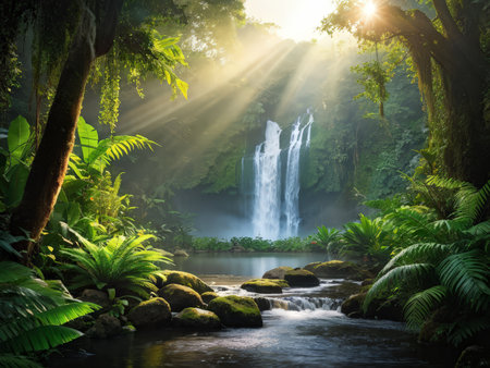 Nature's Serene Reflections: Capturing Harmony Through Calm Lakes, Majestic Mountains, and Vibrant Colorsの素材