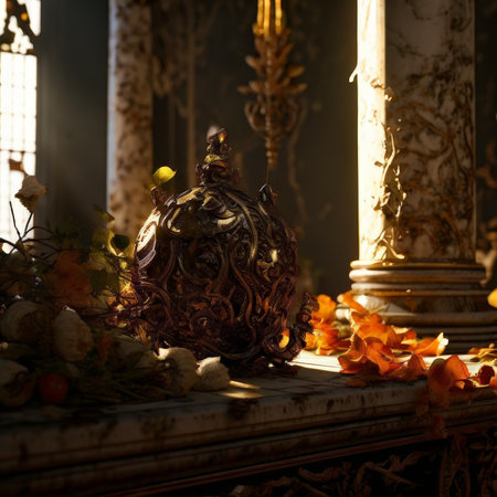 Golden Hour Tranquility: Capturing the Idyllic Sunset Scene Through Wheat Fieldsの素材