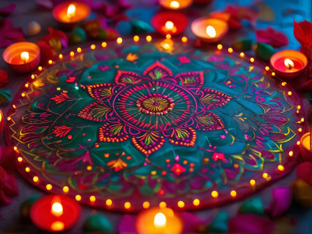 Vibrant Colors and Intricate Petals: A Simple Yet Elegant Illustration of Flowers and Nature's Beautyの素材