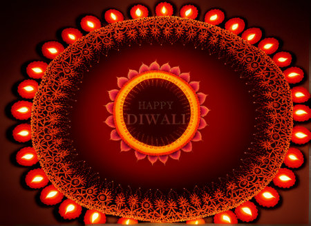 Diwali Lights Illumine the Night Sky: A Vibrant Celebration of Fireworks and Festive Colorsの素材