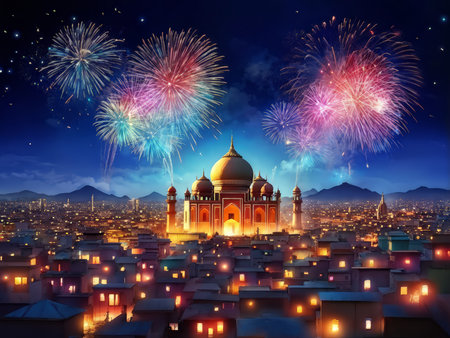 Captivating Tranquil Sunset Over Serene Lake: A Palette of Colors and Intricate Scenery in a Masterpiece Paintingの素材