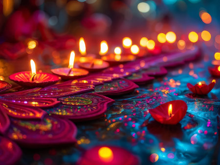 Radiant Diya Firework: A Vibrant Celebration of Lights for Diwaliの素材
