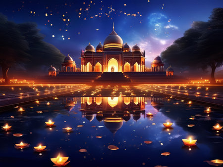 Alien Encounter in Pink Sky: A Surreal Waterworld Portrait of Woman Emerging from Depthsの素材