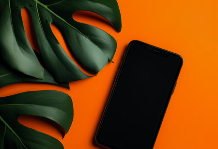 Nature Digital Symphony A Vibrant Visual Composition Bridging Technology and Nature for Modern Livingの素材