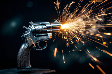 RevolverDriven Fireworks A Cinematic Display of Explosive Artistryの素材