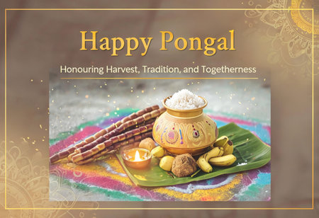 Joyful Celebration of Harvest A Detailed Description of the Decorations for Happy Pongalの素材