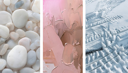 Snowy Tranquility A Winter Wonderland of Serenity and Isolation Through Abstract Art and Icy Sceneryの素材