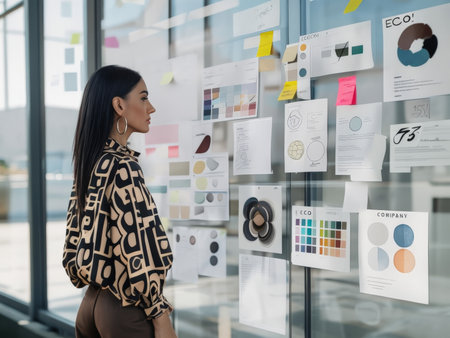 Modern Glass Wall Observations An EcoFriendly Companys Financial Insightsの素材