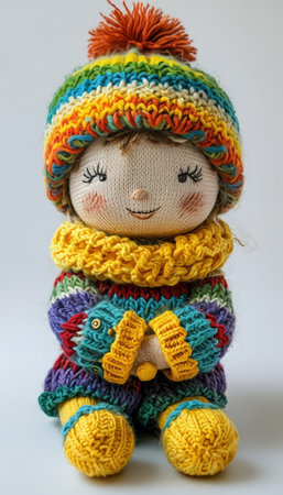 Multicolor Doll Fashion Display A Collection of Dazzling Accessories and Enchanting Outfits in Various Shadesの素材