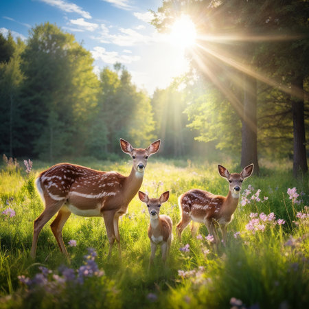 Adorable Family Portrait Captured Moments Among Natures Beautyの素材