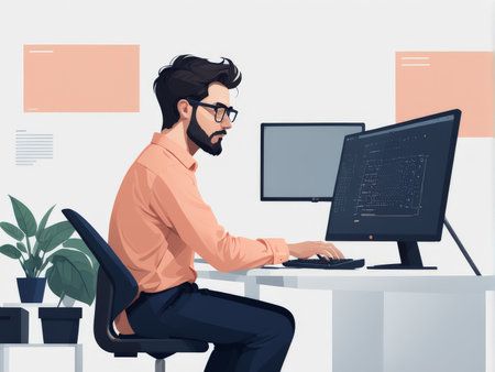 Digital Oasis A Workspace Enriched by Nature and Technologyの素材