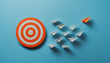 Dynamic Movement and Concentration A Visual Representation of Goals and Success in Actionの素材