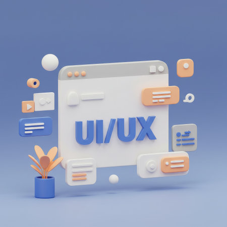 A sleek digital interface showcasing innovative user experience and design aestheticsの素材