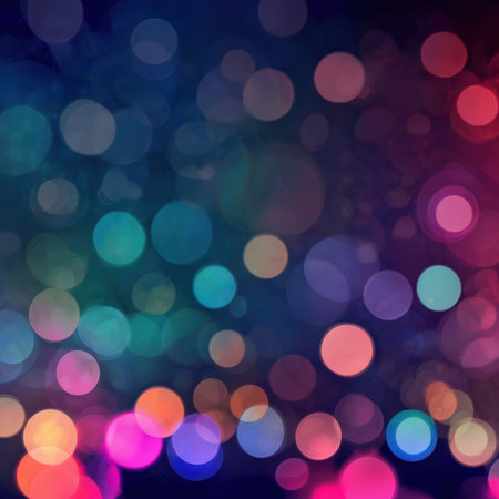 Abstract bokeh lights with a blend of warm and cool tonesの素材