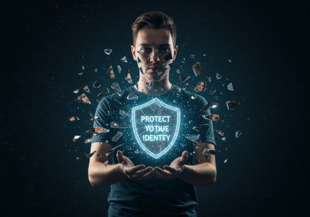 Guard against identity theft with this secure shield, protecting it from damage and crackingの素材