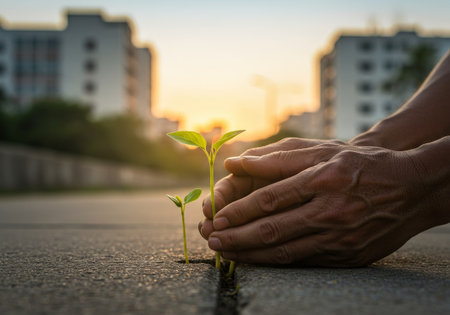 Protecting our planets beauty and biodiversity for the wellbeing of future generationsの素材