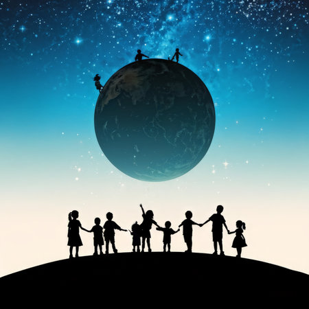 Silhouette Children's Night Celebration: Moonlit Hillward Gatheringの素材