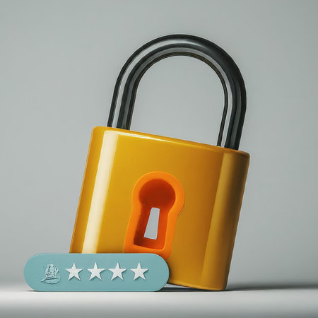 3d illustration. padlock with the word five ". business concept"の素材