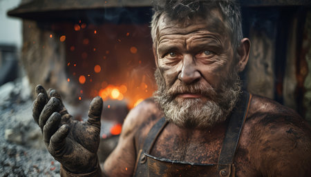 portrait of an old manの素材