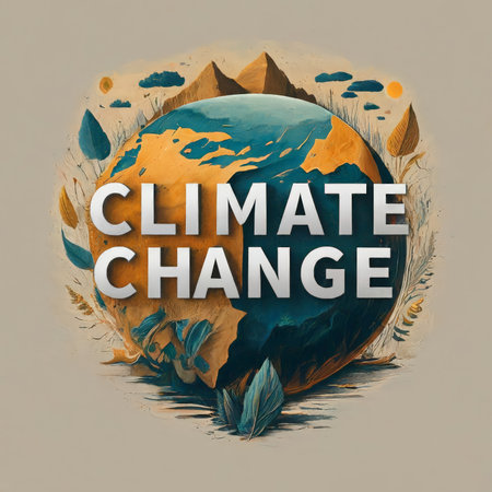 global climate change, 3d illustration, abstract conceptの素材